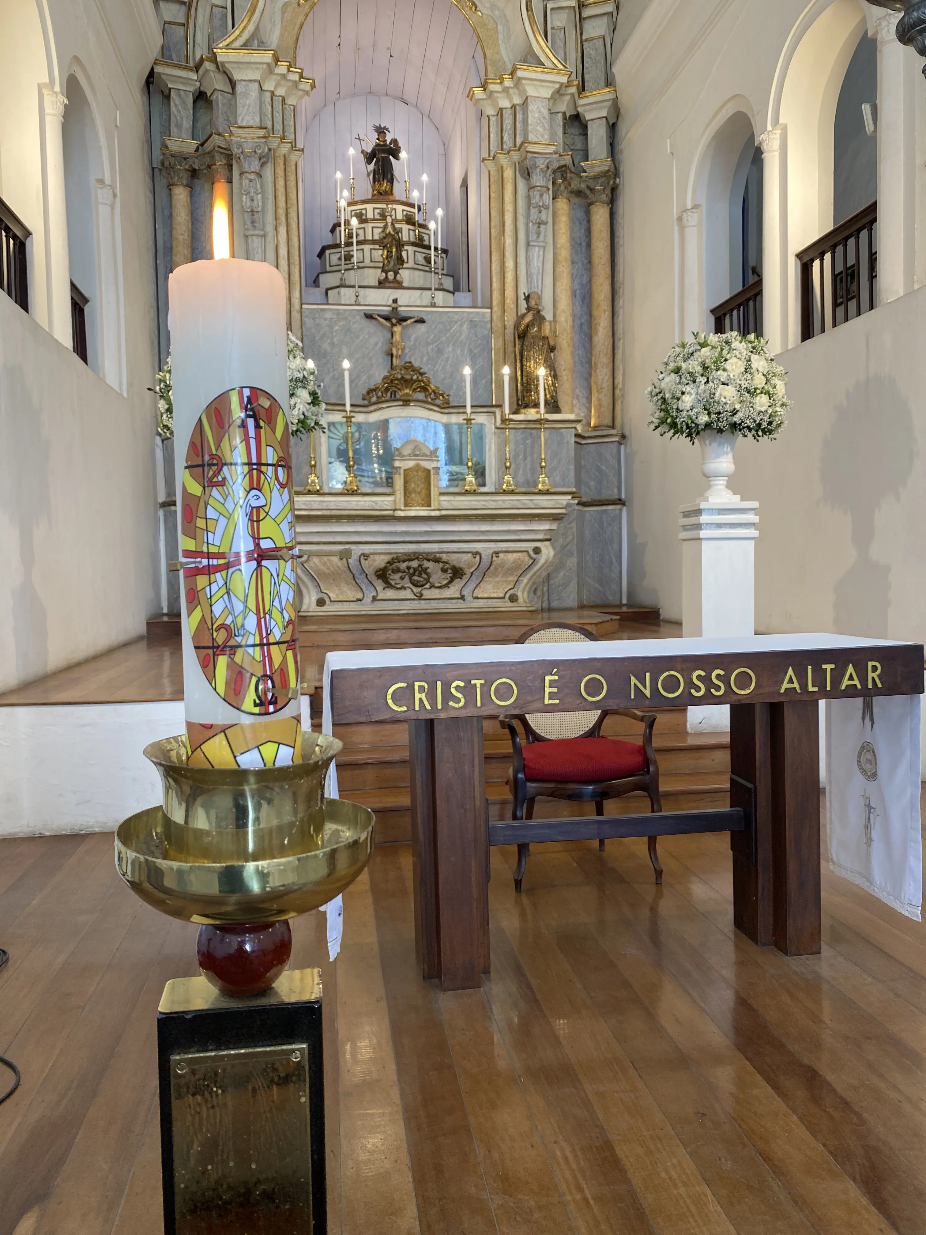 Detalhes da cerimônia de batismo